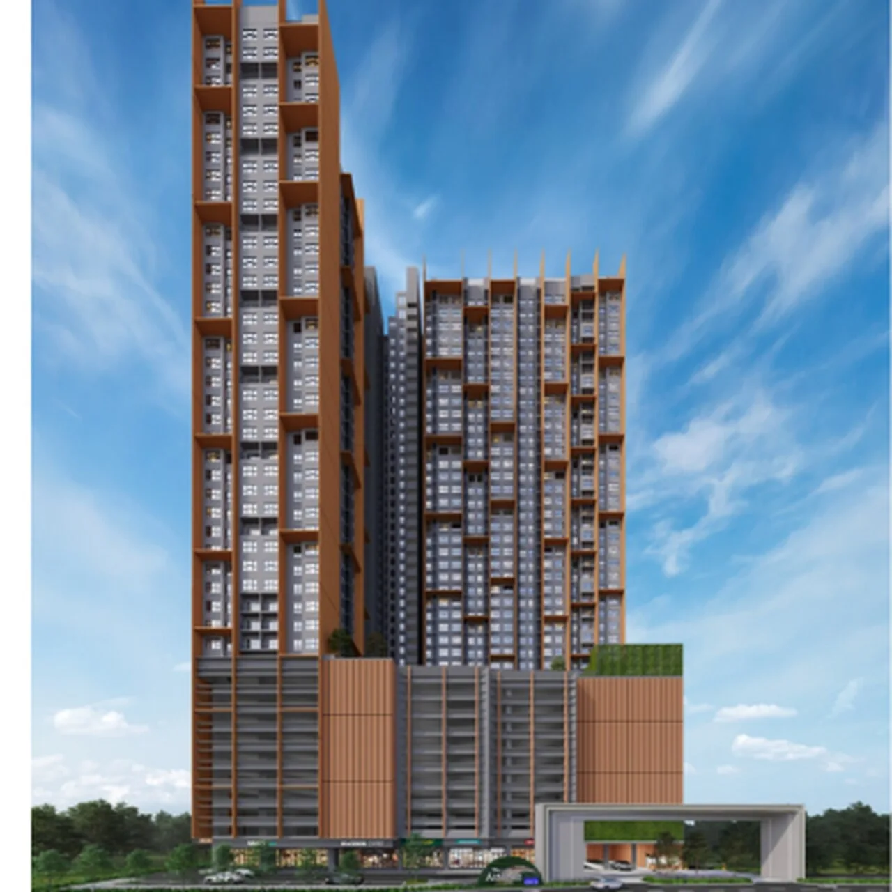 Exsim Johor_The Asteriaz @ Kebun Teh Johor _Facade